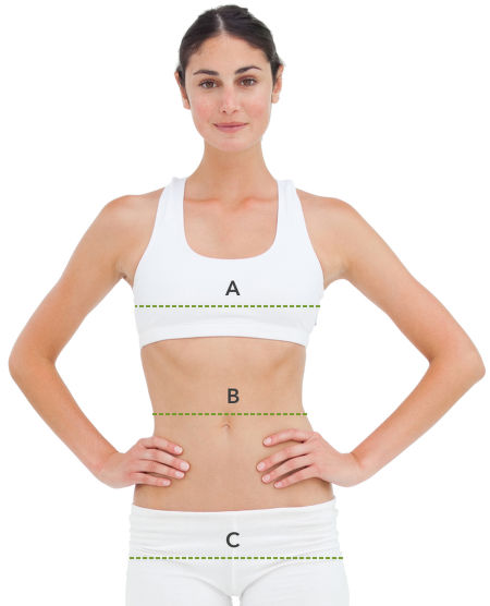 Jak prawidłowo się zmierzyć - kobiety, tors