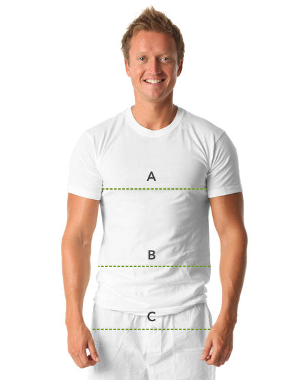 Jak prawidłowo się zmierzyć - mężczyźni, tors