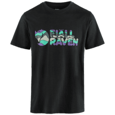 Koszulka z krótkim rękawem Fjällräven Multicolor Logo T-Shirt Men Black