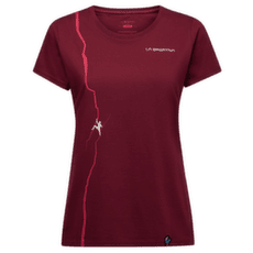 Koszulka z krótkim rękawem La Sportiva ROUTE T-SHIRT Women Redwood/Azalea