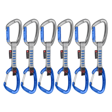 Expresy kompletne Mammut Crag Keylock Wire Indicator 6-Pack Quickdraws 32200 silver-ultramarine