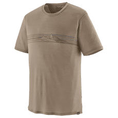 Koszulka z krótkim rękawem Patagonia Capilene® Cool Merino Graphic Shirt Men Strata Stripe: Seabird Grey