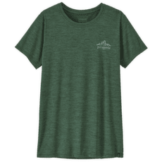 Koszulka z krótkim rękawem Patagonia Cap Cool Daily Shirt - Cloud Crag Women Canopy Green - Light Canopy Green X-Dye