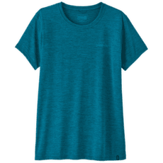 Koszulka z krótkim rękawem Patagonia CAP COOL DAILY SHIRT - P-6 COSMOS Women Glacial Blue - Light Glacial Blue X-Dye