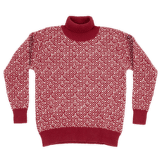 Sweter Devold Svalbard Refined High Neck 207A HINDBERRY/OFFWHITE