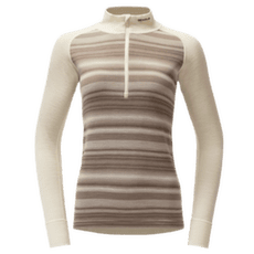 Koszulka z długim rękawem Devold Signature Merino 230 Zip Women 010A RAW WHITE