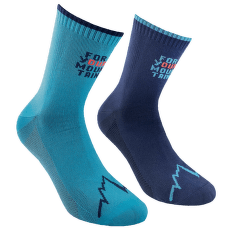 Skarpety La Sportiva FOR YOUR MOUNTAIN SOCKS Storm Blue/Lagoon