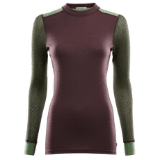 Koszulka z długim rękawem Aclima WoolNet Hiking Crew Neck Women Fudge / Dill / Olive Night