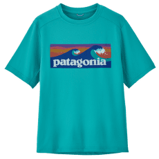 Koszulka z krótkim rękawem Patagonia Cap SW T-Shirt Kids Boardshort Logo: Subtidal Blue