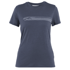 Koszulka z krótkim rękawem Icebreaker Merino 150 Tech Lite SS Tee Camping Lines Women GRAPHITE