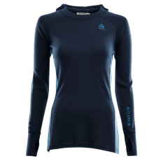 Bluza Aclima WarmWool Hood Sweater Women Navy Blazer / Azure Blue / Blue Sapphire