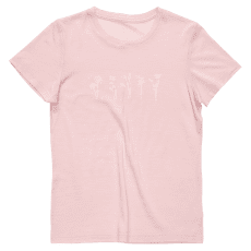 Koszulka z krótkim rękawem Devold Classic Flowers Tee Women 150A CHALK PINK