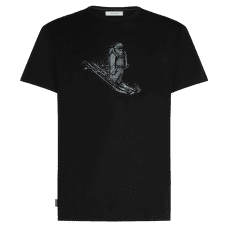 Koszulka z krótkim rękawem Icebreaker Merino 150 Tech Lite SS Tee Skiing Yeti Men BLACK