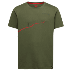 Koszulka z krótkim rękawem La Sportiva TRAIL T-SHIRT Men Cypress/Mountain Red
