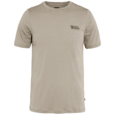 Koszulka z krótkim rękawem Fjällräven Abisko Wool Logo SS Men Light Fossil