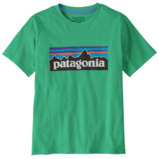 Koszulka z krótkim rękawem Patagonia P-6 Logo T-Shirt Aqua Stone