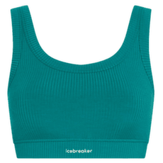 Biustonosz Icebreaker Merino Blend Rib Lotus Bra Women TIDAL TEAL