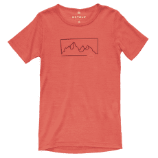 Koszulka z krótkim rękawem Devold Active Outline Tee Kid 195A CAYENNE