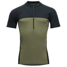 Koszulka z krótkim rękawem Devold Lauparen Merino 190 Zip Tee Men 284A INK/LICHEN/BLACK