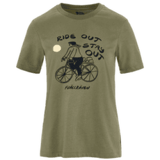 Koszulka z krótkim rękawem Fjällräven HOJA IVÄG T-SHIRT WOMEN Green