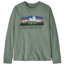 Koszulka z długim rękawem Patagonia Long-Sleeved Graphic T-Shirt Kids Fitz Roy Foothills: Cover Green