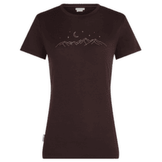 Koszulka z krótkim rękawem Icebreaker Merino 150 Tech Lite SS Tee Sparkling Stars Women BITTERSWEET