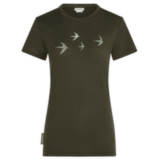Koszulka z krótkim rękawem Icebreaker Merino 150 Tech Lite SS Tee Bird Transit Women DK LODEN