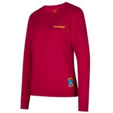 Koszulka z długim rękawem La Sportiva Climbing on the Moon Sweatshirt Women Fucsia/Giallo
