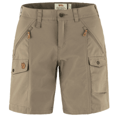Szorty Fjällräven Nikka Shorts Curved Women Suede Brown
