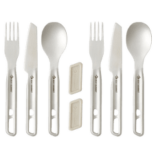 Sztućce Sea to Summit Detour Stainless Steel Cutlery Set - [2P] [6 Piece] Stainless Steel Grey