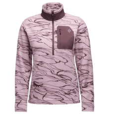 Pulower Black Diamond Rift HZ Fleece Jacket Women Relief-Meadow Rose-Fig