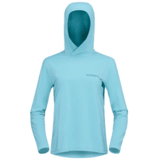 Koszulka z długim rękawem Norrona femund tech Hood Women Aqua Haze