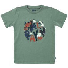 Koszulka z krótkim rękawem Fjällräven Kids Forest Findings T-shirt Patina Green