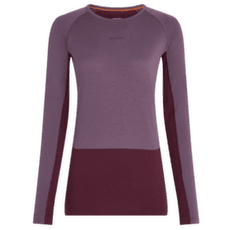 Koszulka z długim rękawem Icebreaker Merino 200 ZoneKnit™ LS Crewe Women DK BERRY/GREY PLUM/CB