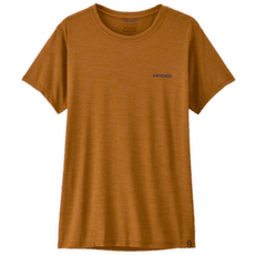 Koszulka z krótkim rękawem Patagonia Cap Cool Daily Shirt - Boardshort Logo Women Cinnamon Brown - Dark Cinnamon Brown X-Dye