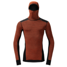 Koszulka z długim rękawem Devold Reverso Merino Hoodie Man 087A BRICK