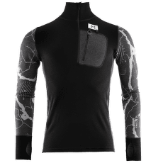 Pulower (zapięcie 3/4) Aclima Lars Monsen Femunden Polo Jet Black/Marengo/Femunden Dark