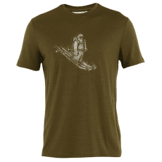 Koszulka z krótkim rękawem Icebreaker Merino 150 Tech Lite SS Tee Skiing Yeti Men ALGAE
