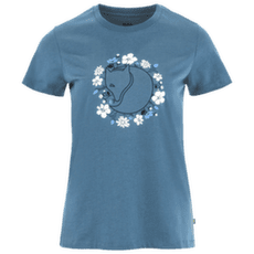 Koszulka z krótkim rękawem Fjällräven FJÄLLBLOMSTER FOX T-SHIRT WOMEN Dawn Blue