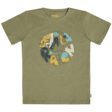 Koszulka z krótkim rękawem Fjällräven Kids Forest Findings T-shirt Light Olive