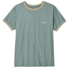 Koszulka z krótkim rękawem Patagonia FITZ ROY FOOTHILLS RINGER TEE Women Cover Green