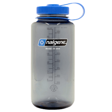 Butelka Nalgene Wide Mouth Sustain 1000 ml Gray w/Blue Cap, Happy Gene Sustain/5565-0146