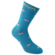 Skarpety La Sportiva OUTDOOR FUN SOCKS Turchese/Fucsia
