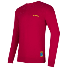 Bluza La Sportiva CLIMBING ON THE MOON Sweatshirt Men Fucsia/Giallo
