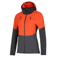 Bluza La Sportiva SESSION TECH HOODY Women Carbon/Cherry Tomato