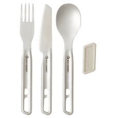 Sztućce Sea to Summit Detour Stainless Steel Cutlery Set - [1P] [3 Piece] Stainless Steel Grey