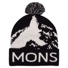 Czapki Mons Royale Mtn Pixel Merino Pom Pom Beanie Black / White