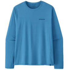 Koszulka z długim rękawem Patagonia LONG-SLEEVED CAP COOL DAILY SHIRT - BROADSHORT LOGO Men Shore Blue - Light Shore Blue X-Dye