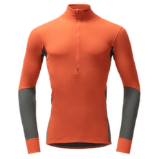 Koszulka z długim rękawem Devold Wool Mesh 190 Zip Neck Man 087D BRICK/CASTLEROCK