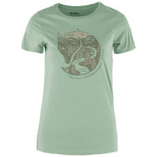 Koszulka z krótkim rękawem Fjällräven Arctic Fox Print T-Shirt Women Misty Green